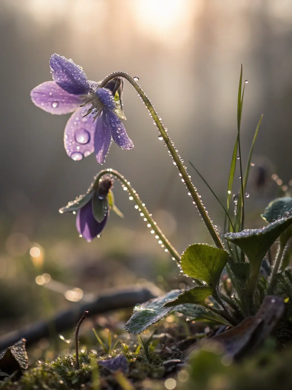 A depiction of a blooming flower, symbolizing growth and development, with quantum particles subtly integrated into the petals, representing the potential of QİM.